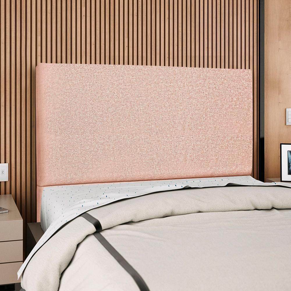 Cabeceira Queen 160 Cm Com Frame Luna Linho Rose Artte Rose - 2