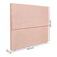 Cabeceira Queen 160 Cm Com Frame Luna Linho Rose Artte Rose - 3
