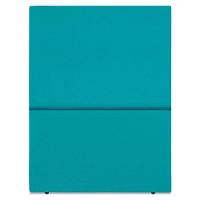 Cabeceira Solteiro 100 Cm Com Frame Luna Suede Azul Turquesa Artte Azul Turqueza - 5