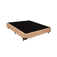 Cama Box Blindado Casal Loja Xerife Sintético Bege 40x138x188 - 1