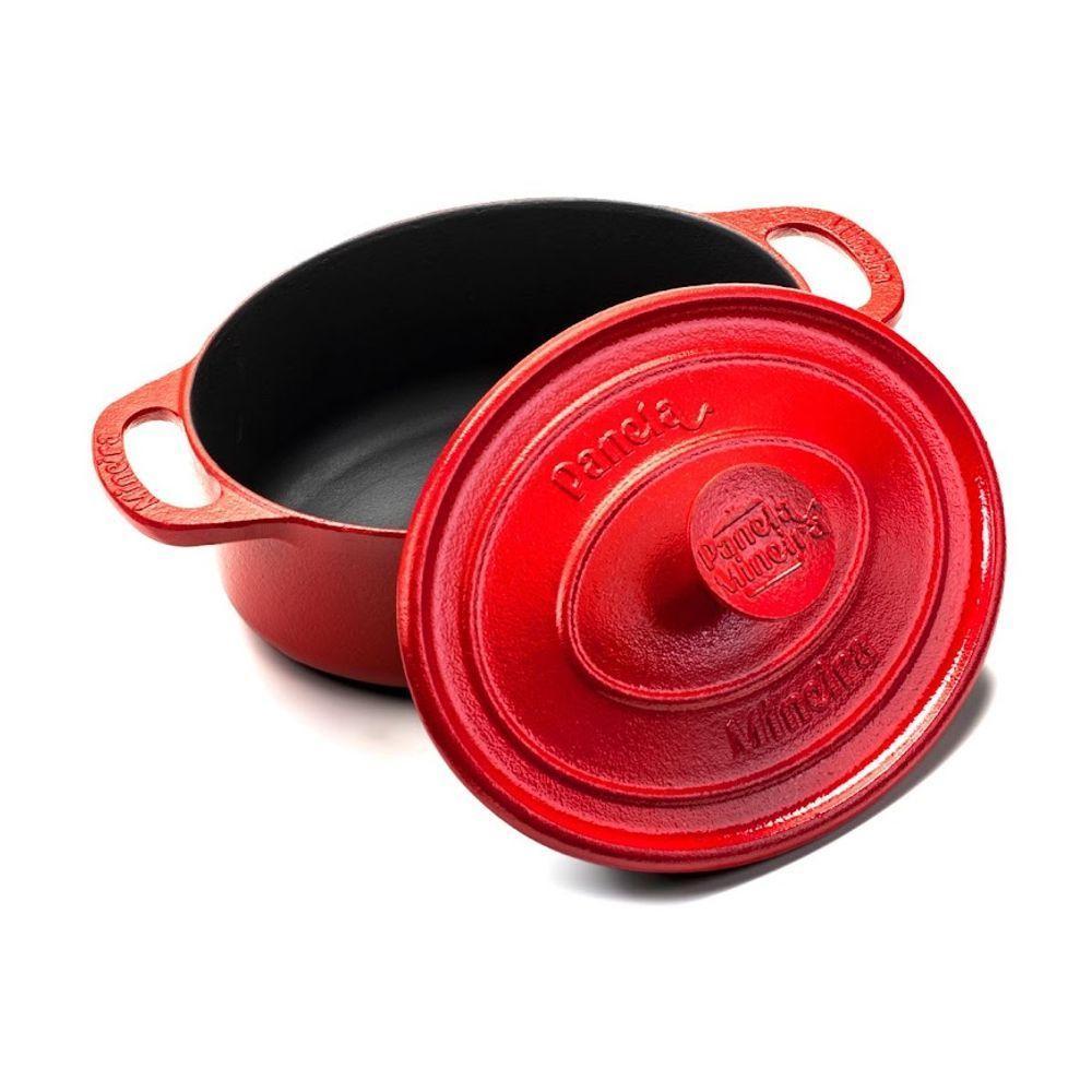 Caçarola Oval Estilo Vermelha Ferro Panelamineira 21x17cm 2l - 2