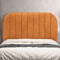 Cabeceira Cama Box Queen Estofada Orgânica 160cm Alice W01 Couríssimo Canela - Lyam Decor - 2