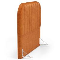 Cabeceira Cama Box Queen Estofada Orgânica 160cm Alice W01 Couríssimo Canela - Lyam Decor - 6