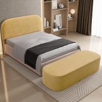 Cabeceira Cama Box Queen 160cm Lanna Com Puff Recamier Doha W01 Couríssimo Fendi - Lyam Decor - 2