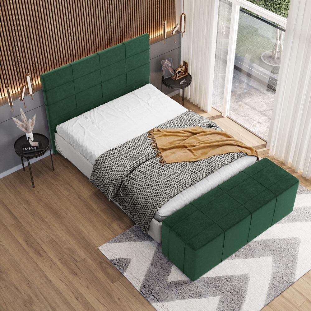 Cabeceira Cama Box Queen 160 Cm Roma W01 Couríssimo Verde Musgo - Lyam - 2