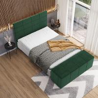 Cabeceira Cama Box Queen 160 Cm Roma W01 Couríssimo Verde Musgo - Lyam - 2