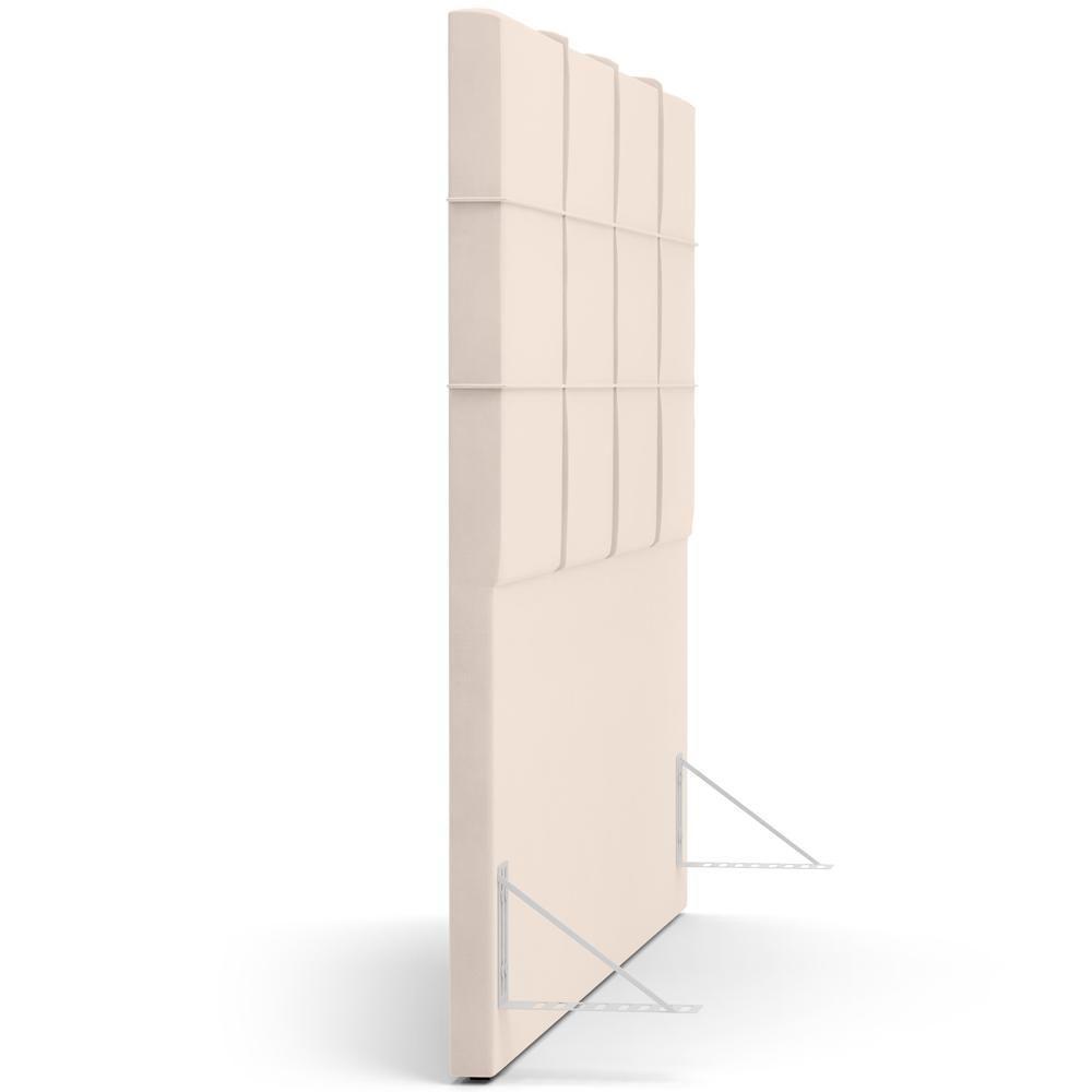 Cabeceira Cama Box Queen 160 Cm Roma W01 Suede Bege - Lyam - 4