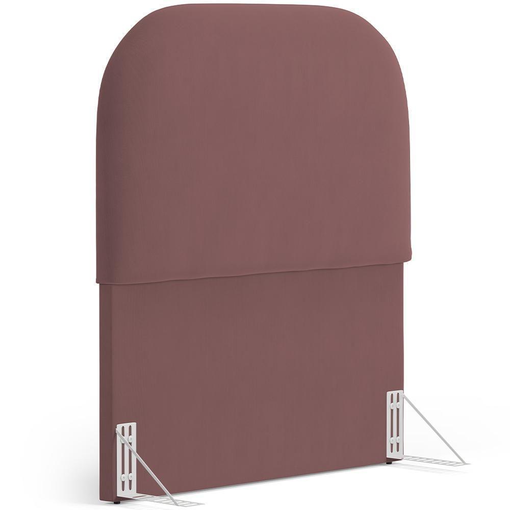Cabeceira Cama Box 100cm Orgânica Lanna W01 Suede Rosê - Lyam Decor - 1
