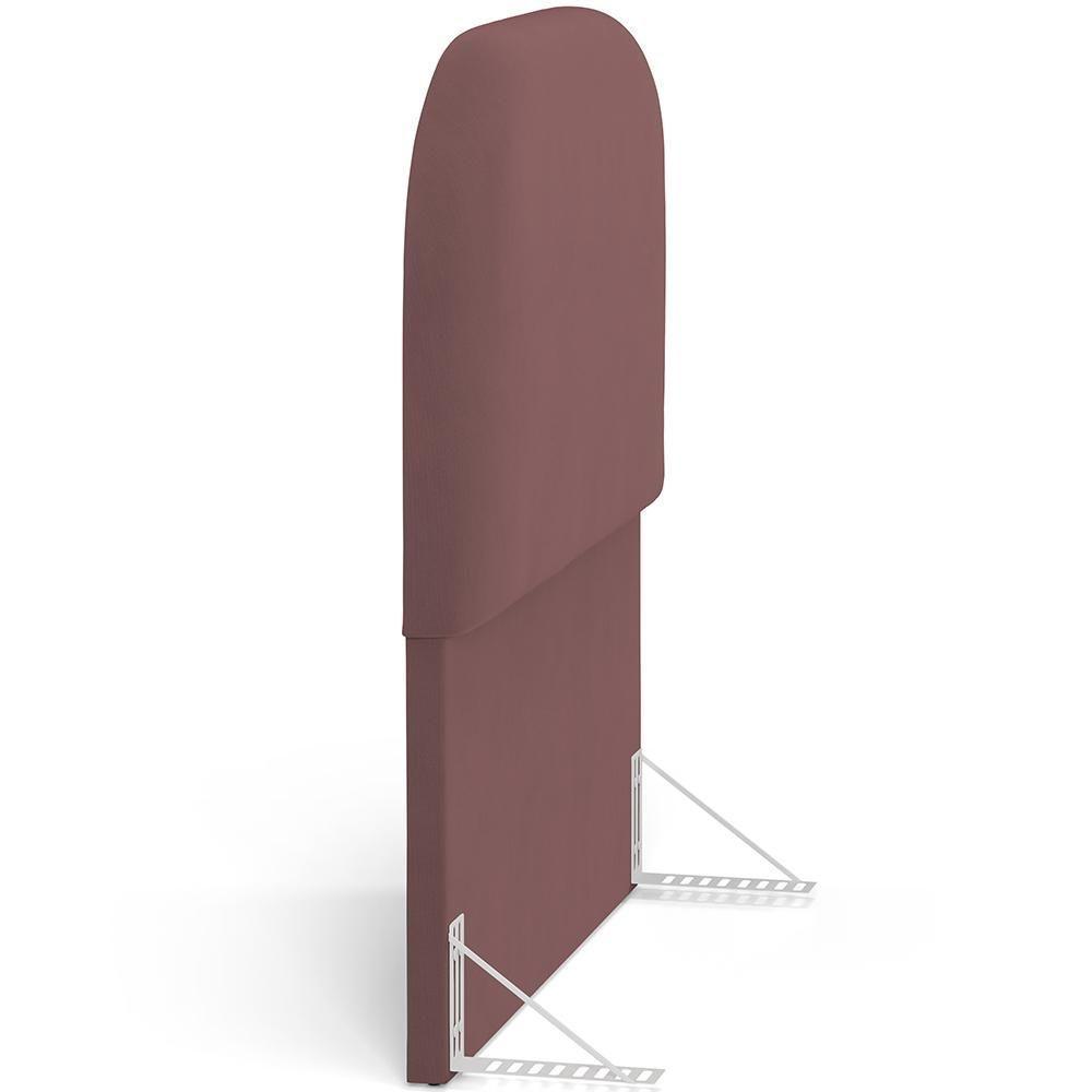 Cabeceira Cama Box 100cm Orgânica Lanna W01 Suede Rosê - Lyam Decor - 4