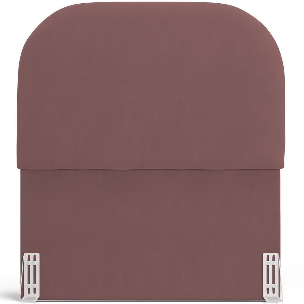Cabeceira Cama Box 100cm Orgânica Lanna W01 Suede Rosê - Lyam Decor - 6