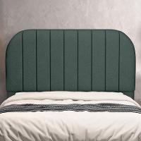 Cabeceira Cama Box King Estofada Orgânica 195cm Alice W01 Linho Verde Musgo - Lyam Decor - 2