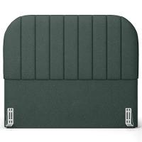 Cabeceira Cama Box King Estofada Orgânica 195cm Alice W01 Linho Verde Musgo - Lyam Decor - 3