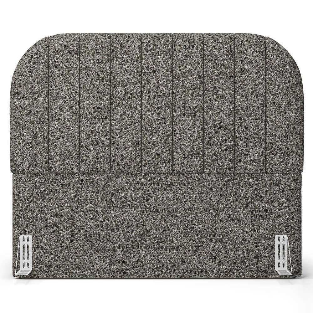 Cabeceira Cama Box King Estofada Orgânica 195cm Alice W01 Linho Mescla Chumbo - Lyam Decor - 3