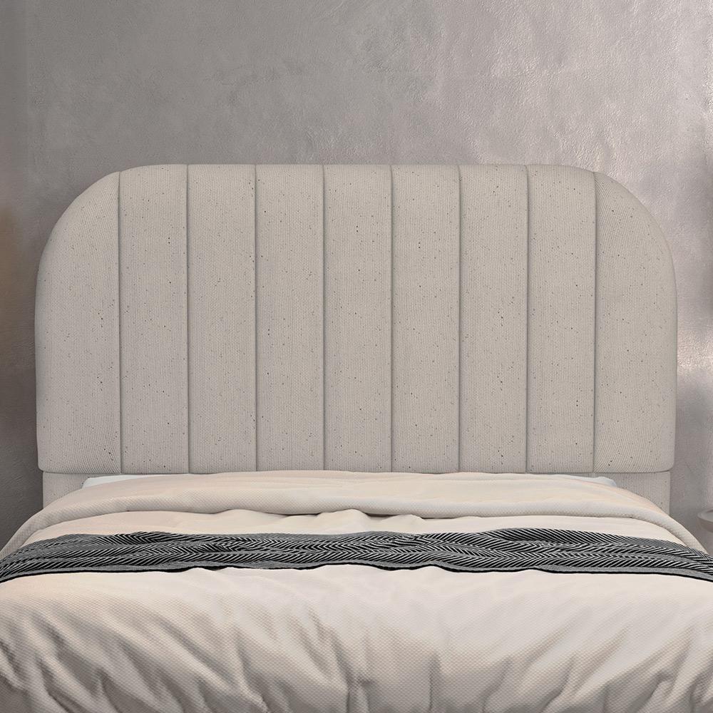 Cabeceira Cama Box King Estofada Orgânica 195cm Alice W01 Linho Bege - Lyam Decor - 2