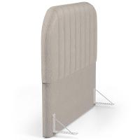Cabeceira Cama Box King Estofada Orgânica 195cm Alice W01 Linho Bege - Lyam Decor - 6