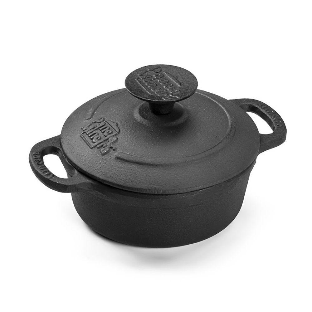 Caçarola Mineirinha Tampa De Ferro Preta Panela Mineira 10cm - 1