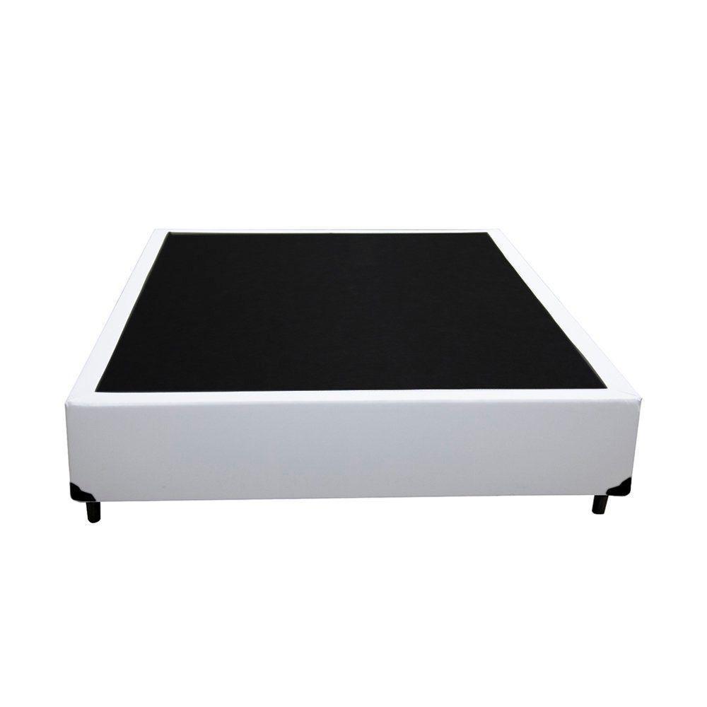 Cama Box Blindado Casal Loja Xerife Sintético Branco 40x138x188 - 3