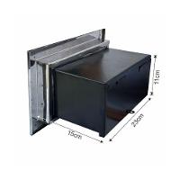 Caixa De Correio Cartas Muro Detras Inox Preta 15x23x30cm - 5