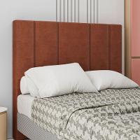 Cabeceira Estofada King 195 Cm Rubi Veludo Cor: Terracota - 1