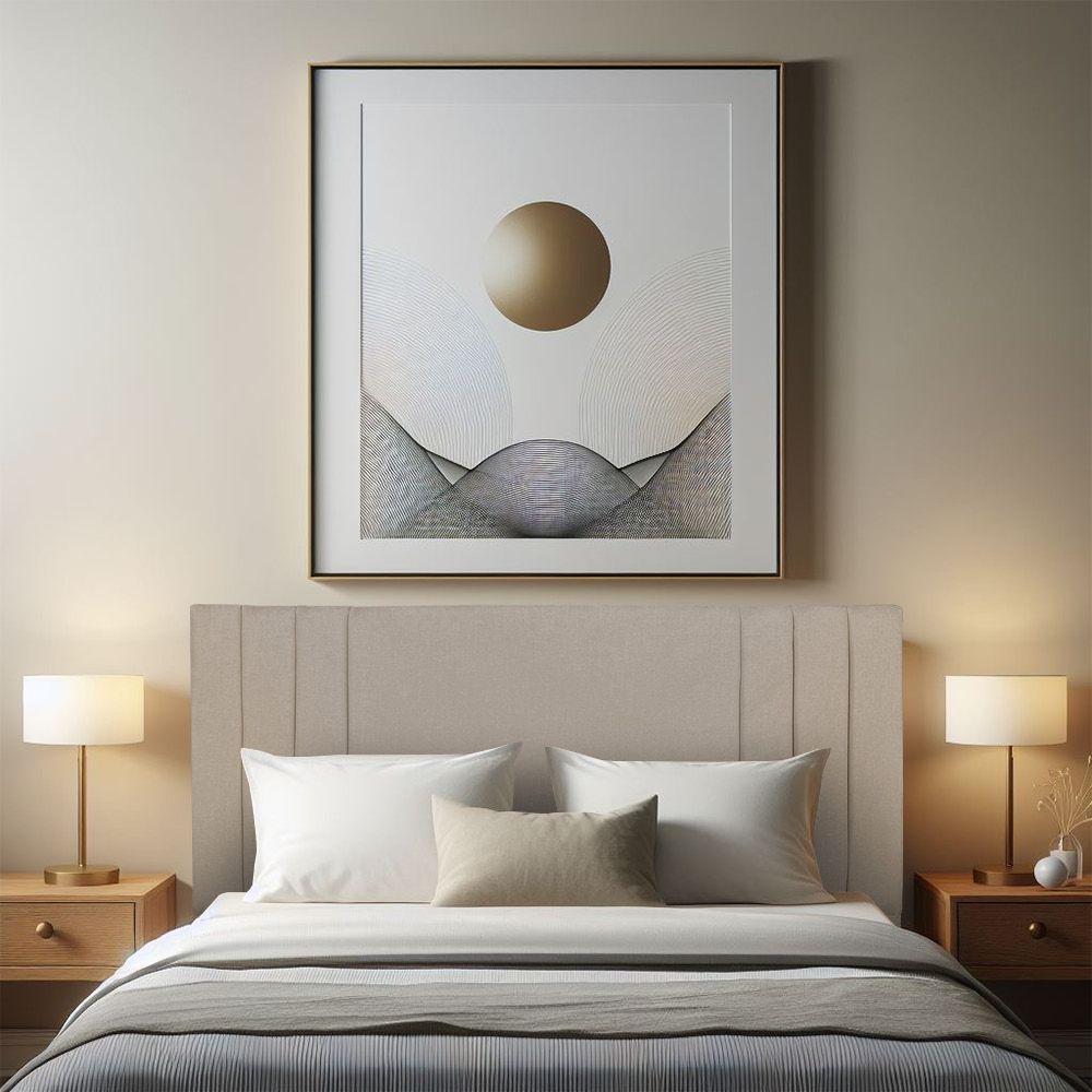 Cabeceira Casal 1,60m Viena Linho Cor: Capuccino - 2