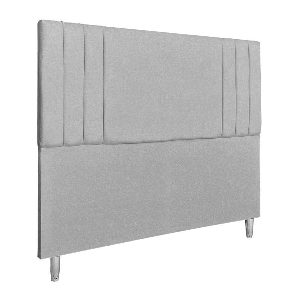 Cabeceira Casal 1,60m Viena Linho Cor: Cinza - 1