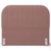 Cabeceira Cama Box Queen Estofada Orgânica 160cm Alice W01 Suede Rosê - Lyam Decor - 3