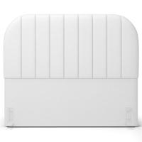 Cabeceira Cama Box Queen Estofada Orgânica 160cm Alice W01 Facto Branco - Lyam Decor - 3