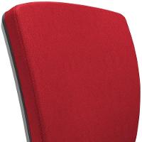 Cadeira De Escritório Executiva Office Giratória Preto Baixa Flexi P03 Poliéster Vermelho - Lyam - 9