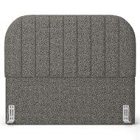 Cabeceira Cama Box Queen Estofada Orgânica 160cm Alice W01 Linho Mescla Chumbo - Lyam Decor - 3