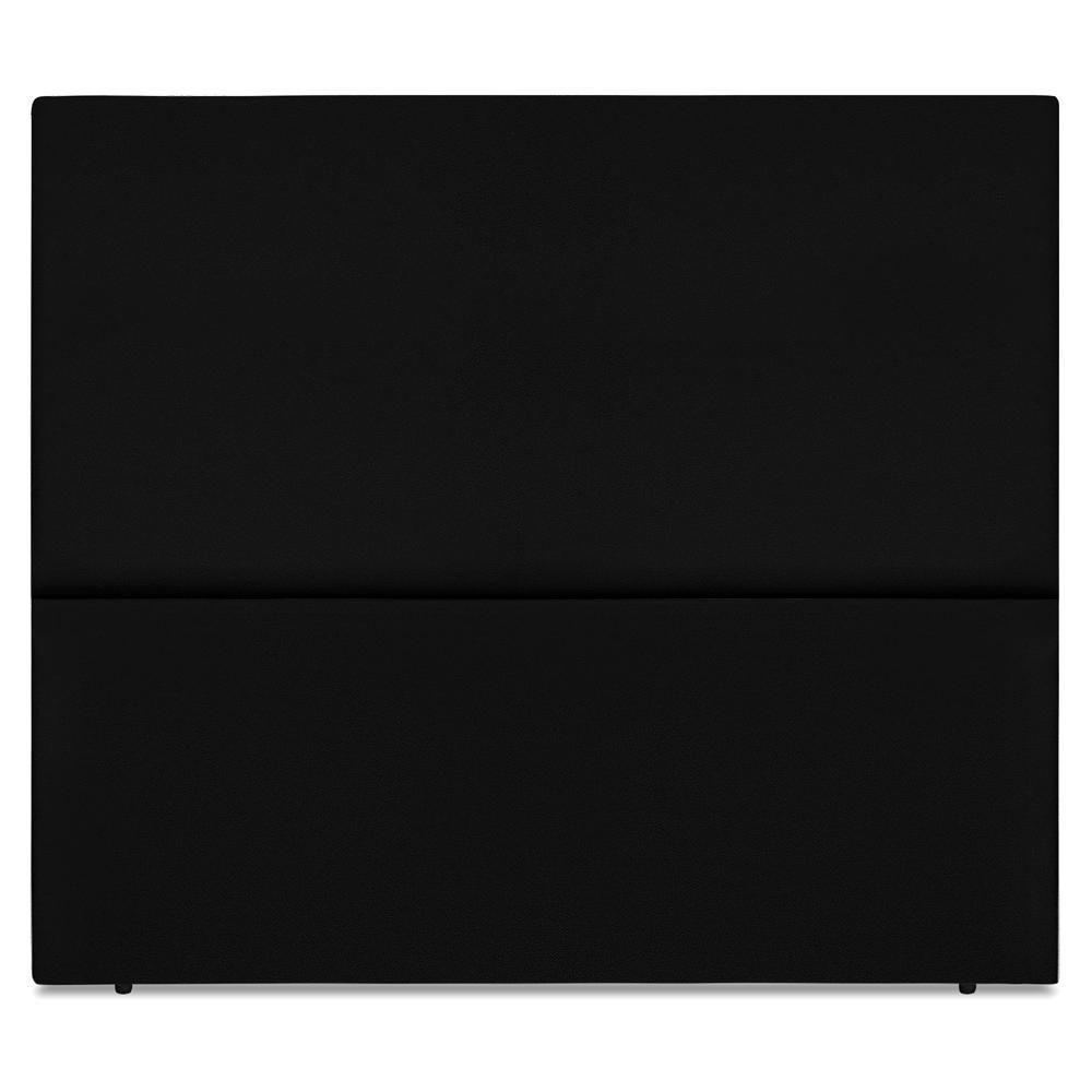 Cabeceira Casal 140 Cm Com Frame Luna Suede Preto Artte Preto - 5