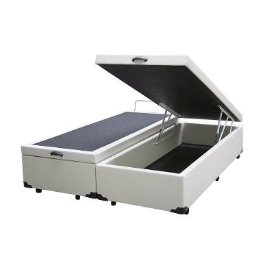 Cama Box Baú Casal Bipartido Loja Xerife Sintético Branco 41x138x188