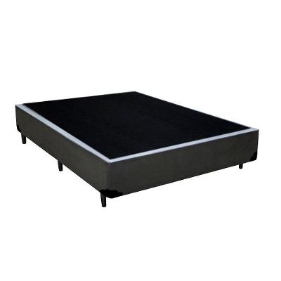 Cama Box Blindado Viúva Loja Xerife Sintético Cinza 40x128x188