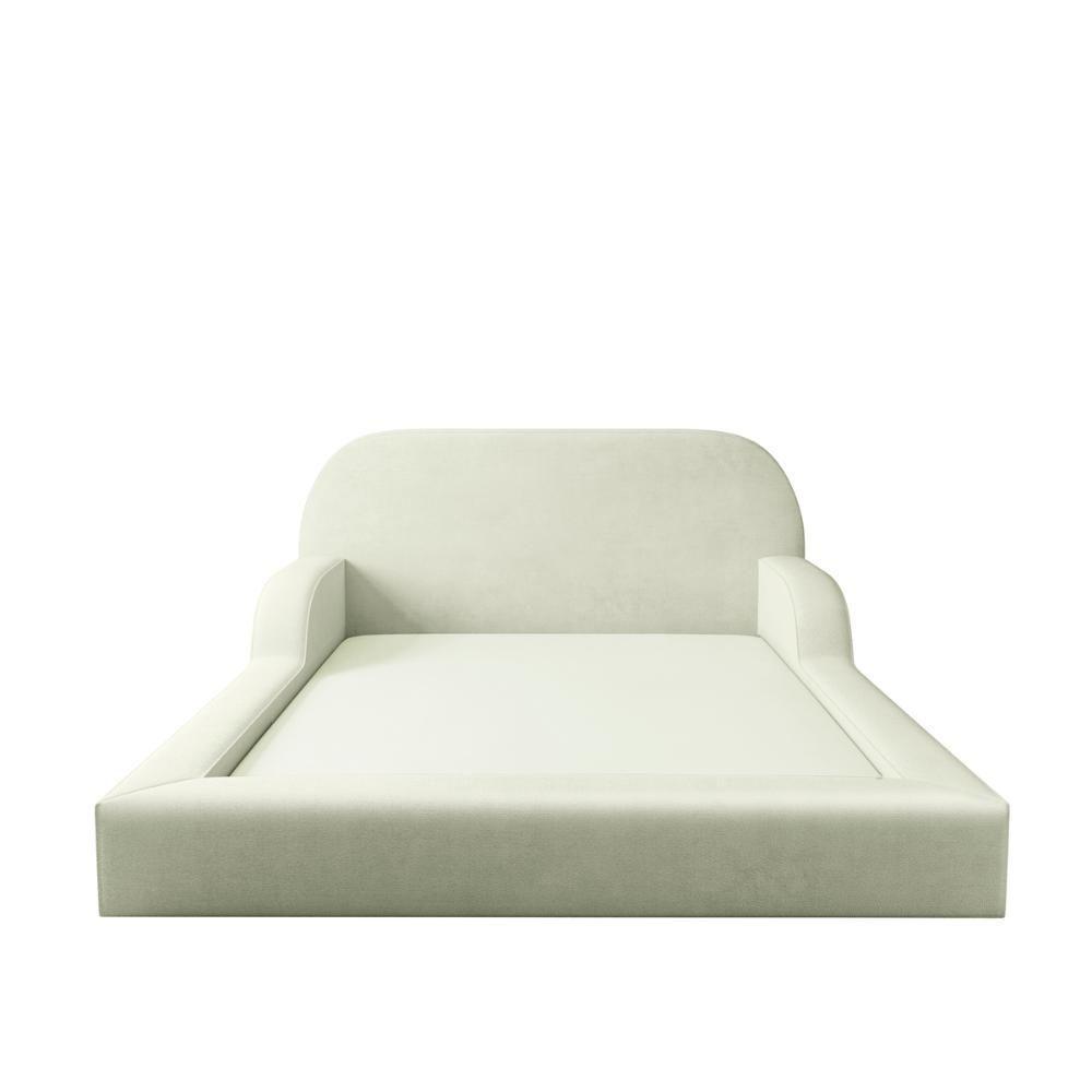 Cama Colchão Casal Montessoriana Infantil Proteção Lateral Bege - 6