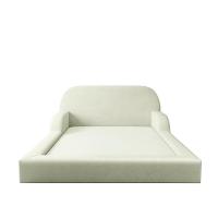 Cama Colchão Casal Montessoriana Infantil Proteção Lateral Bege - 6