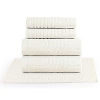 Jogo De Banho Dunna Toalhas Macias 100% Algodão Fio Penteado 5 Peças Off White - 1