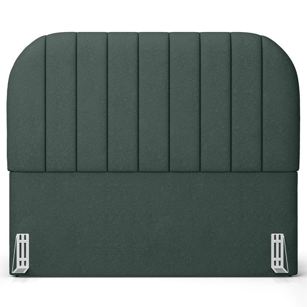 Cabeceira Cama Box Queen Estofada Orgânica 160cm Alice W01 Linho Verde Musgo - Lyam Decor - 3