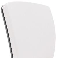 Kit 02 Cadeiras De Escritório Executiva Office Giratória Preto Baixa Flexi P03 Vinil Branco - Lyam - 9