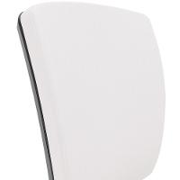 Kit 02 Cadeiras De Escritório Diretor Office Giratória Preto Alta Flexi P03 Vinil Branco - Lyam - 10