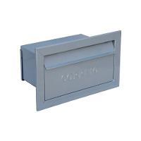 Caixa De Correio Cartas Para Muro Detras Cinza 15x23x30cm - 1