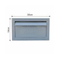 Caixa De Correio Cartas Para Muro Detras Cinza 15x23x30cm - 6