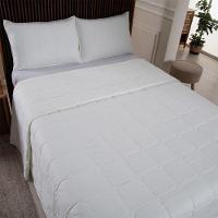 Kit Cobre Leito Colcha Lunar King 3 Peças 400 Fios Matelado Dupla Face - Palha - 100% Poliéster - 3