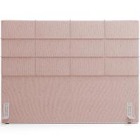 Kit Cabeceira Cama Box King 195cm Com Calçadeira Roma W01 Linho Rosê - Lyam - 9