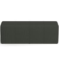 Kit Cabeceira Cama Box King 195cm Com Calçadeira Roma W01 Linho Verde Musgo - Lyam - 9