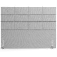 Kit Cabeceira Cama Box Casal 140cm Com Calçadeira Roma W01 Linho Cinza - Lyam - 9