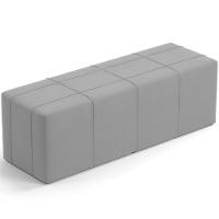 Kit Cabeceira Cama Box Queen 160cm Com Calçadeira Roma W01 Suede Cinza - Lyam