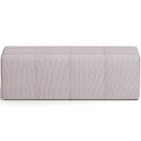 Kit Cabeceira Cama Box King 195cm Com Calçadeira Roma W01 Linho Bege - Lyam - 10