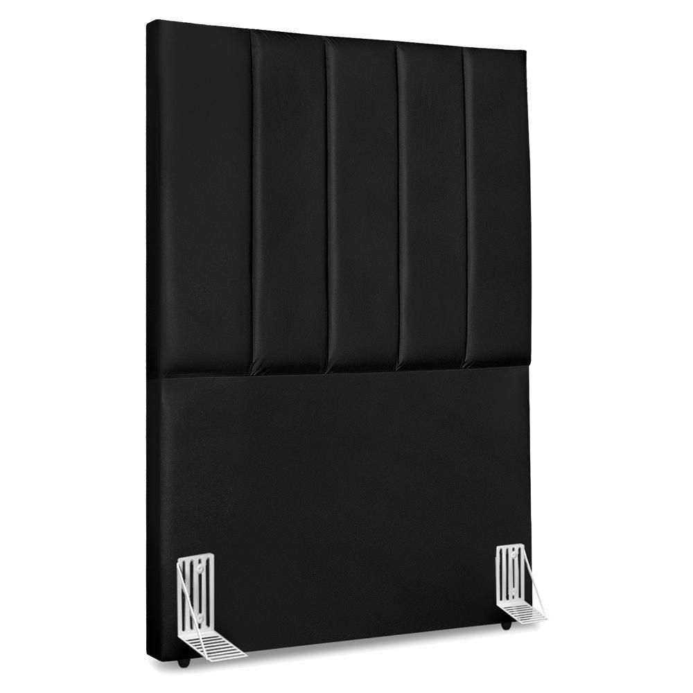 Cabeceira Solteiro 90 Cm Com Frame Dalia Corino Preto Artte Preto - 1
