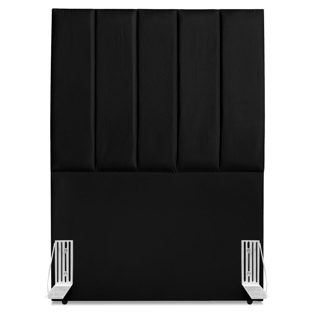 Cabeceira Solteiro 90 Cm Com Frame Dalia Corino Preto Artte Preto - 5
