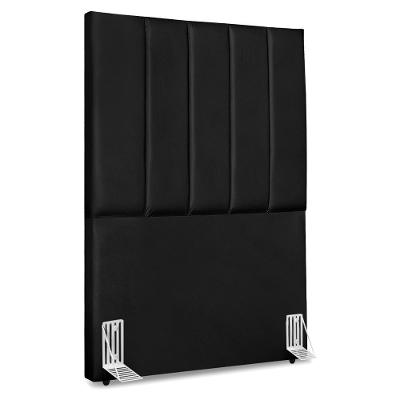 Cabeceira Solteiro 90 Cm Com Frame Dalia Corino Preto Artte Preto