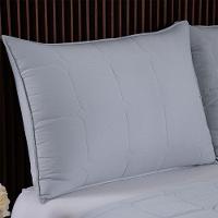 Kit Cobre Leito Colcha Lunar Casal 3 Peças 400 Fios Matelado Dupla Face - Cinza - 100% Poliéster - 5